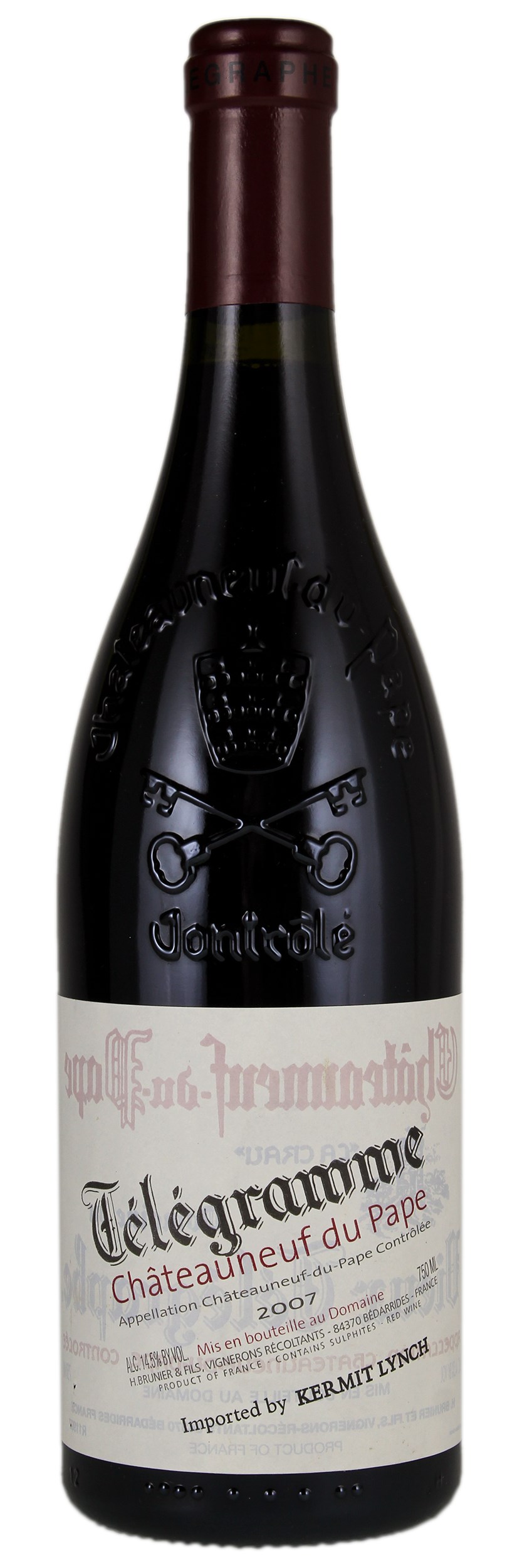 Domaine Du Vieux Telegraphe Chateauneuf Du Pape Telegramme 18 Heights Chateau